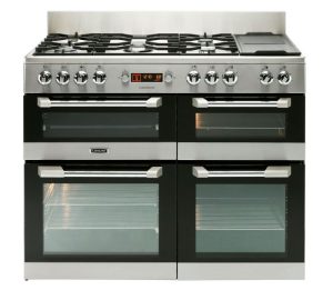 Gas cooker range freestanding fuel dual hob