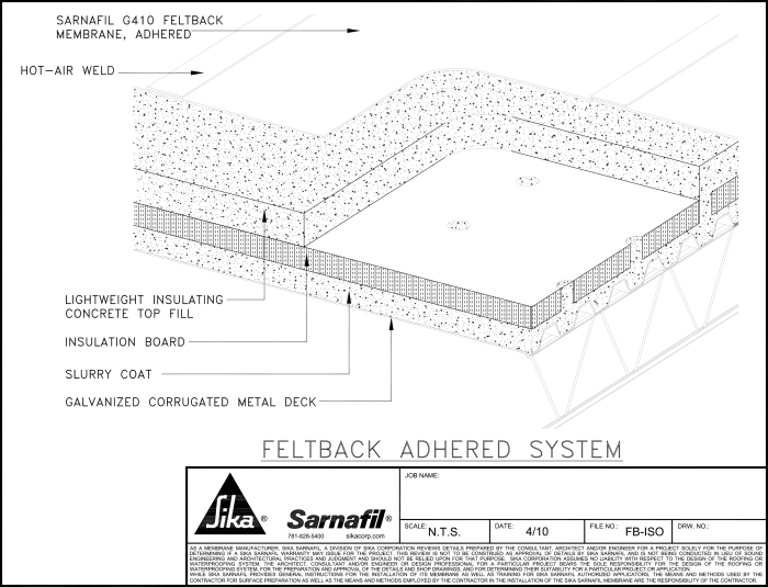 Detail atap dak beton