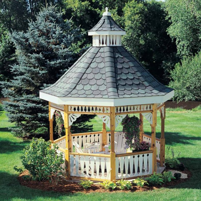 Model gazebo dari beton