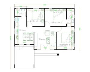 10x10 bedrooms houseplans houseplanss croquis pequeñas construir diseños terreas