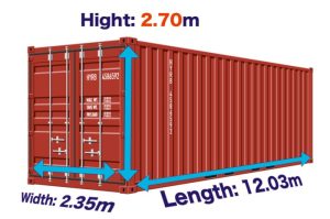 Ukuran container box