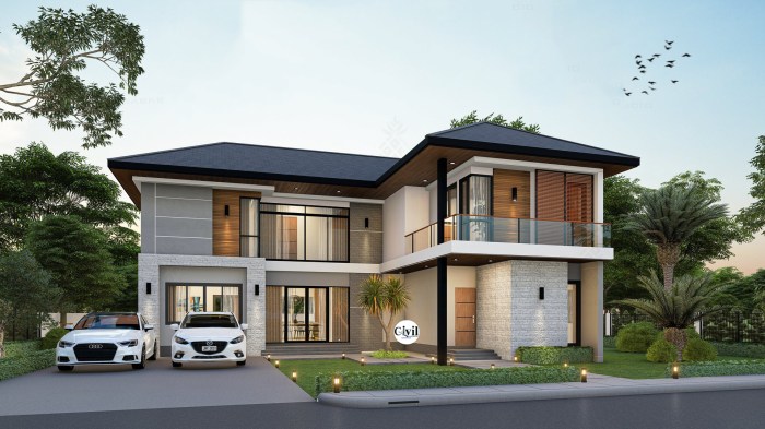 Desain rumah bentuk l