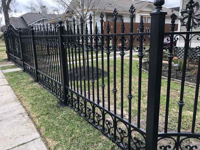 Wrought fence fencing fences