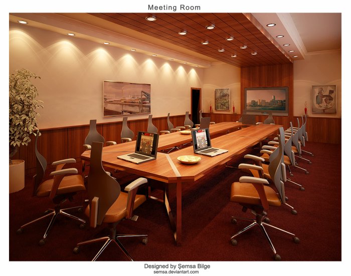 Room meeting conference office designs night seminar interior designing style table wall modern ceiling cool newdesignfile chairs shaped semsa illuminated